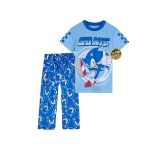 Sonic the Hedgehog Blue Pajama Set for Kids